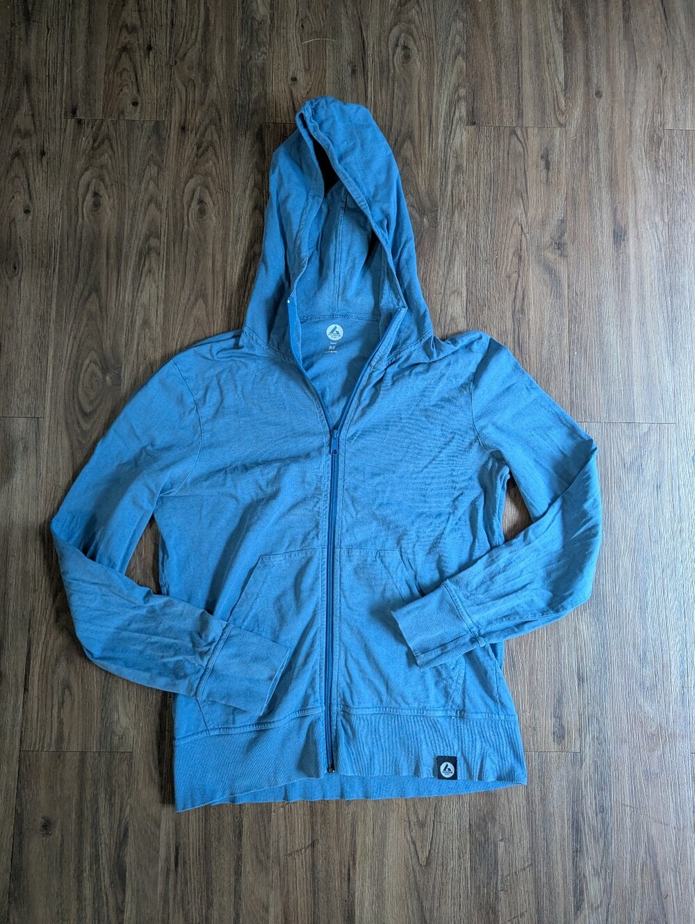 American Giant Light Blue Zip Hoodie Jacket Sz M